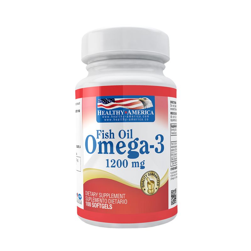 Omega3 1200mg 100 Softgels Healthy America