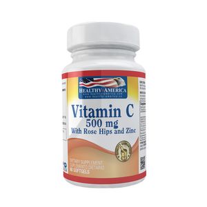 Vitamina C con Rose Hips 500mg 60 Softgels