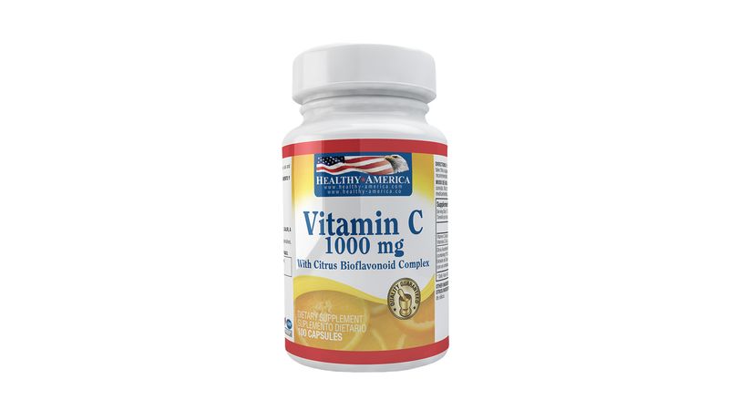 Vitamina C 1000mg Plus Bioflavonoides 100 Capsulas Healthy America